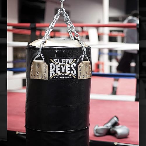 Miniatura 8 de Cleto Reyes Saco de boxeo extra pesado para adultos, equipo de entrenamiento de boxeo, MMA, kickboxing, Muay Thai, cuero, negro