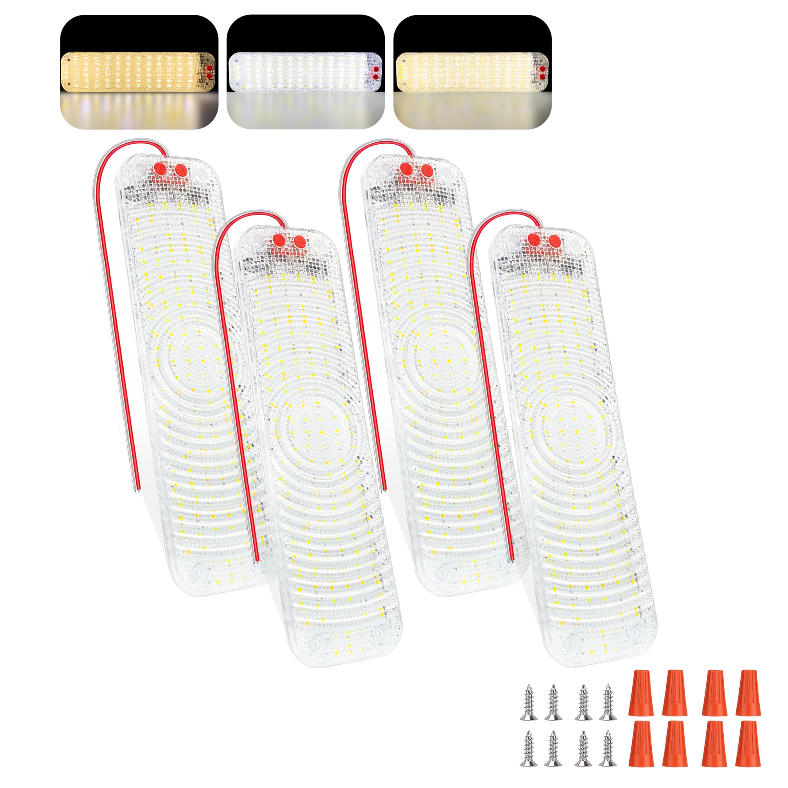 Iluminación interior de 12V para autocaravana con 150 LED de brillo regulable 8