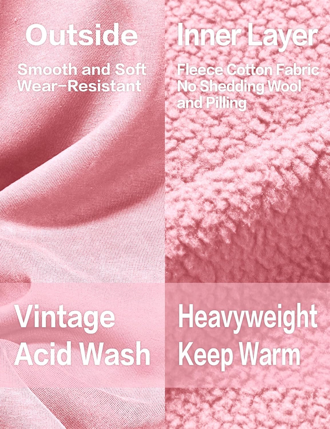 Iwing Womens Mens Oversized Graphic Hoodies Star Y2k Sweatshirts Acid Wash Hoodie Heavyweight Fleece Sweatshirt Unisex - Image 5