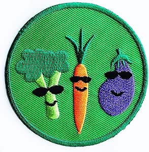 Embroidered Iron On Vegetable Carrot Patch Sew On Badge Clothes Craft Embroidery - Foto 10