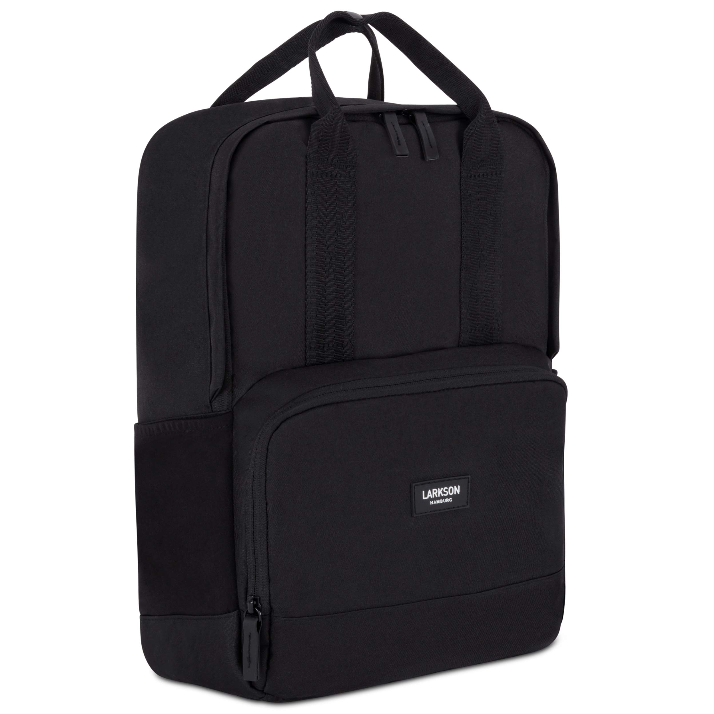 LARKSON Rugzak voor dames en heren, nr. 6, voor werk, universiteit en school, waterafstotend, 16 laptopvak, grind, Eén maat