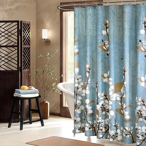 Miniatura 9 de DS Bath Silhouette cortina de regadera de tela impermeable