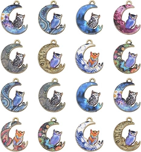 Miniatura 1 de DanLingJewelry Dijes coloridos esmaltados lindos colgantes para hacer joyas y manualidades, No es una piedra preciosa