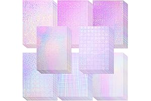 Seajan 80 Pcs Holographic Vinyl Laminate for Vibrant Designs