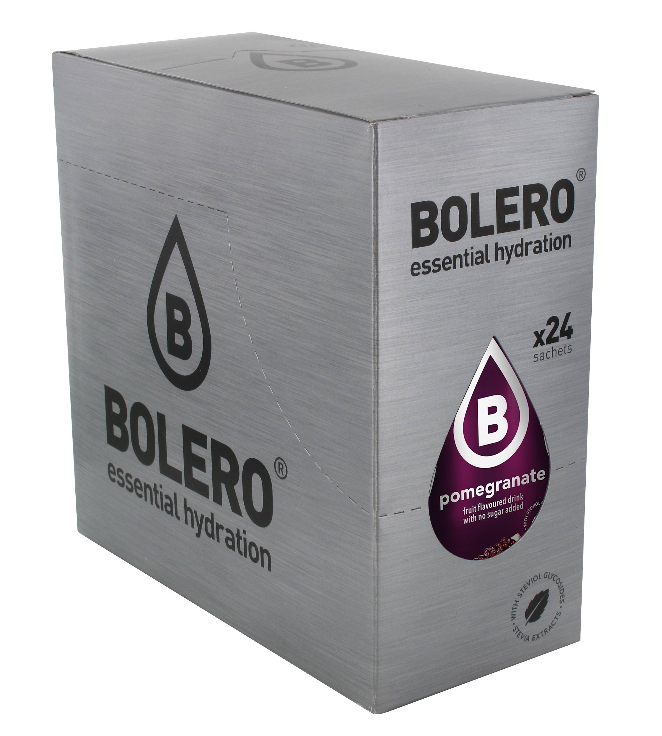 Bolero Classic Essential Hydration – Pomegranate Flavor, 24 Sachets | Instant Electrolyte Drink Mix for Daily Hydration & Wellness
