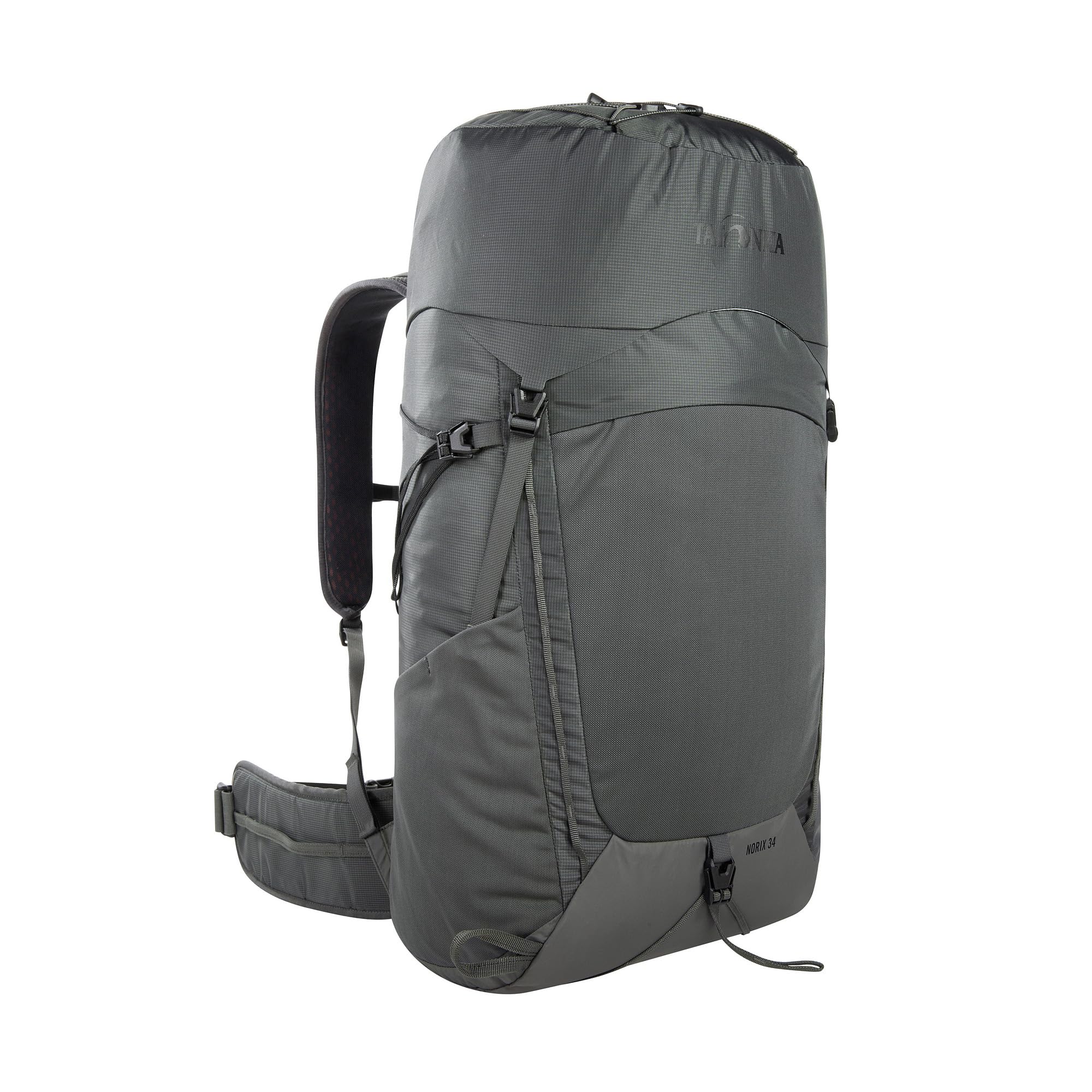 Norix Hiking Backpack 34 L - Touring Backpack with Large Back Opening and Carabiner Fixing and 34 Litre Volume, Titan Grey-image-30