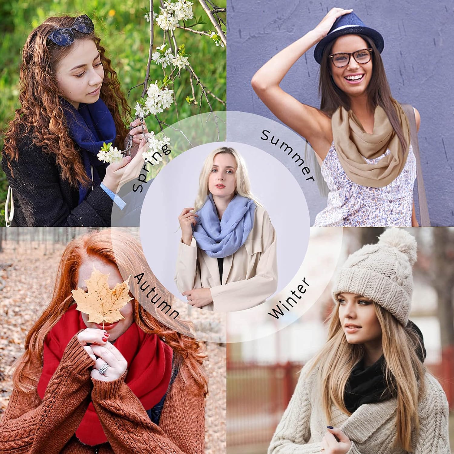 Women Lightweight Infinity Scarf Loop