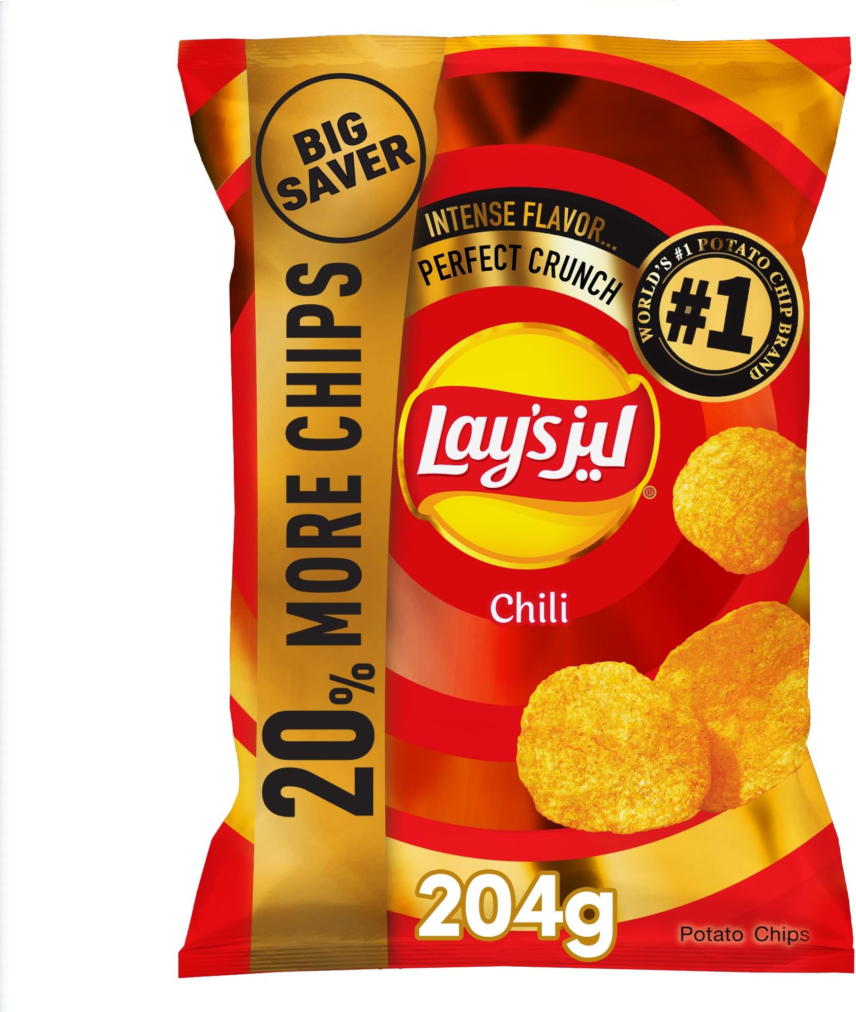 Lay'sChili Potato Chips 204 g