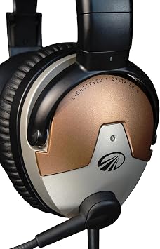 LIGHTSPEED Delta ZuluTM ANR Aviation Headset - Premium Noise Canceling Bluetooth Headset for Pilots with Built-in Carbon Monoxide Monitoring and Personalized EQ (GA Dual Plugs)