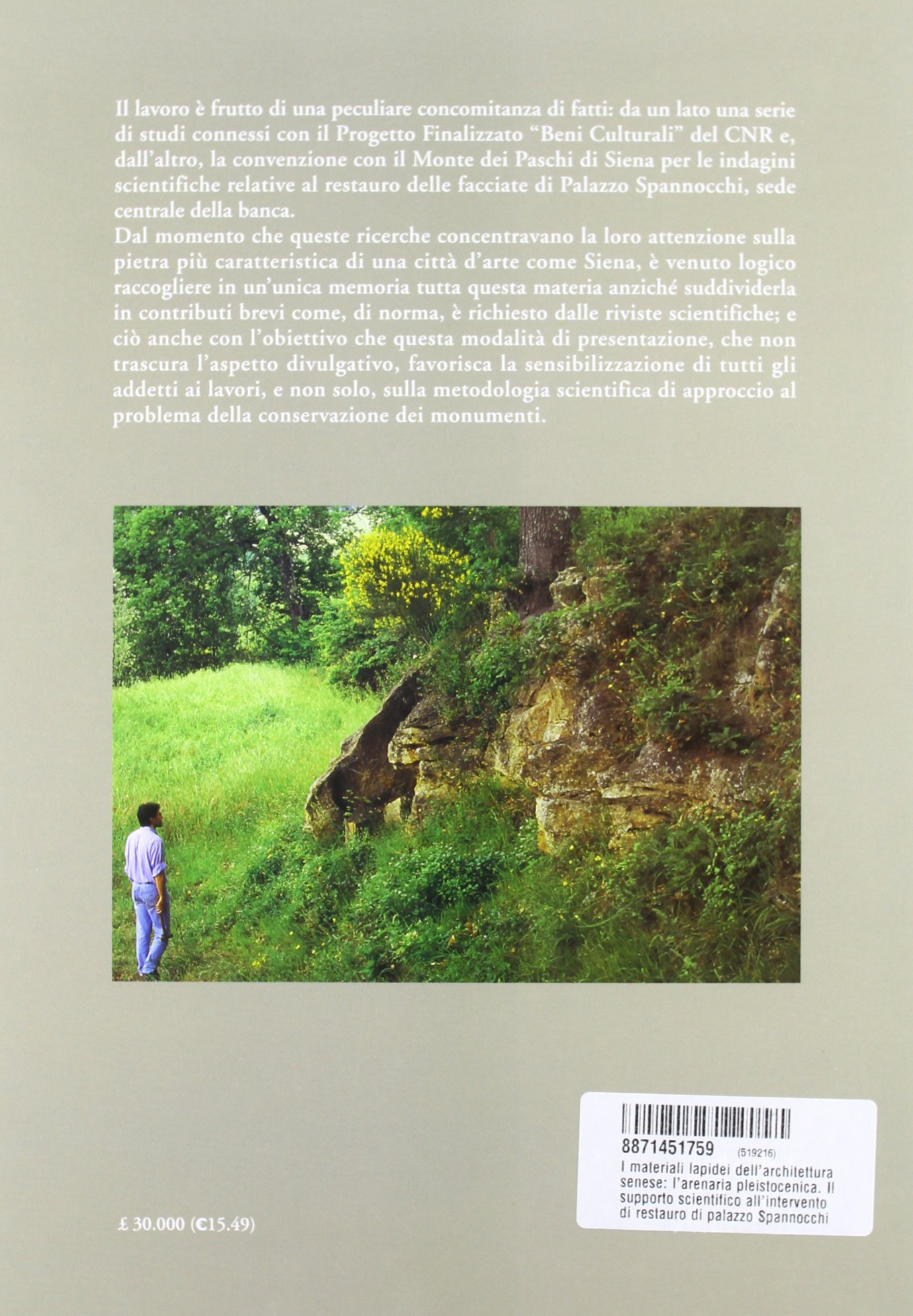I materiali lapidei dell'architettura senese: l'arenaria pleistocenica. Il supporto scientifico all'intervento di restauro di palazzo Spannocchi