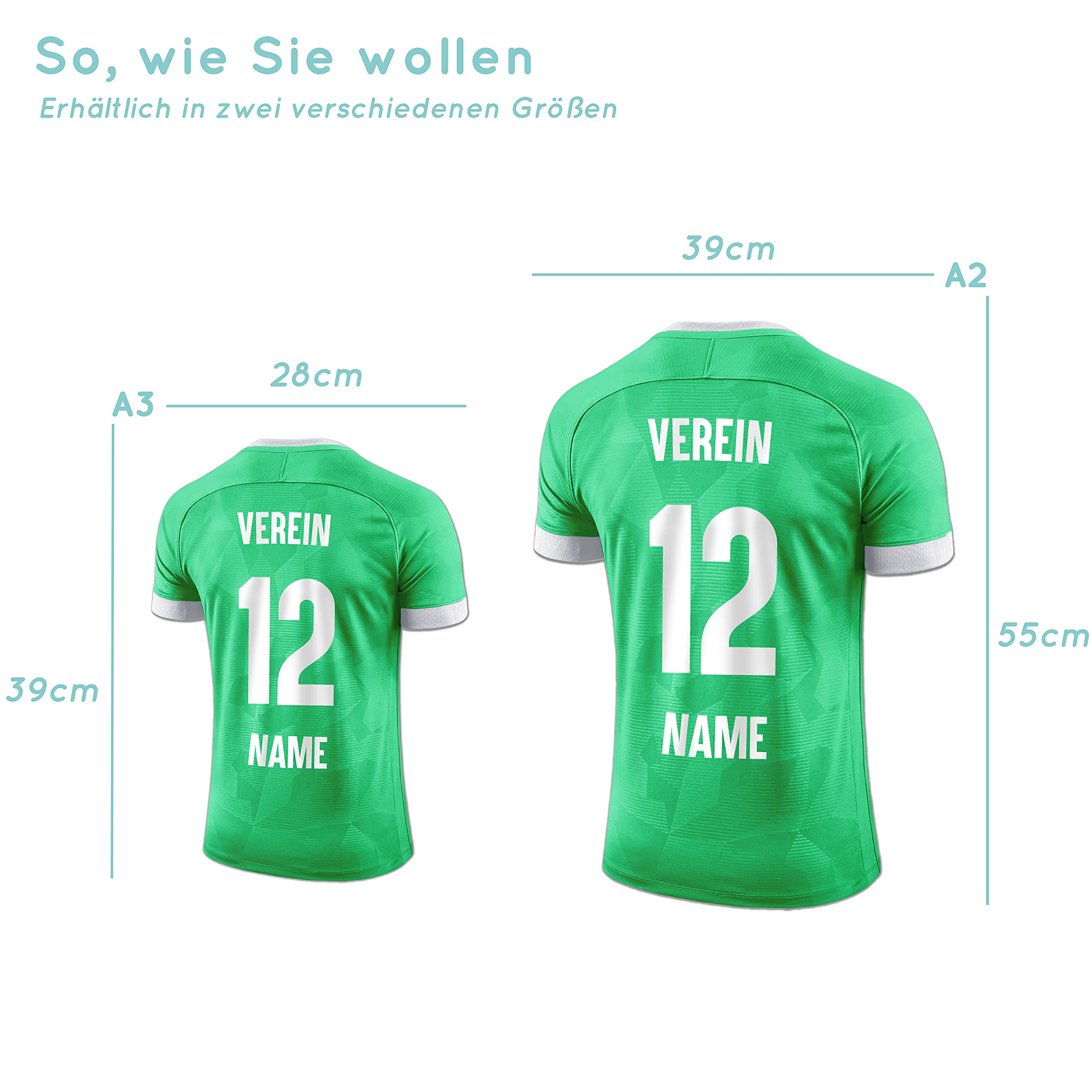 Elbeffekt Trikotlampe für Fürth Fans aus Holz - personalisierbares Geschenk - schenke Dein individuellen Fürth Fanartikel aus Echtholz