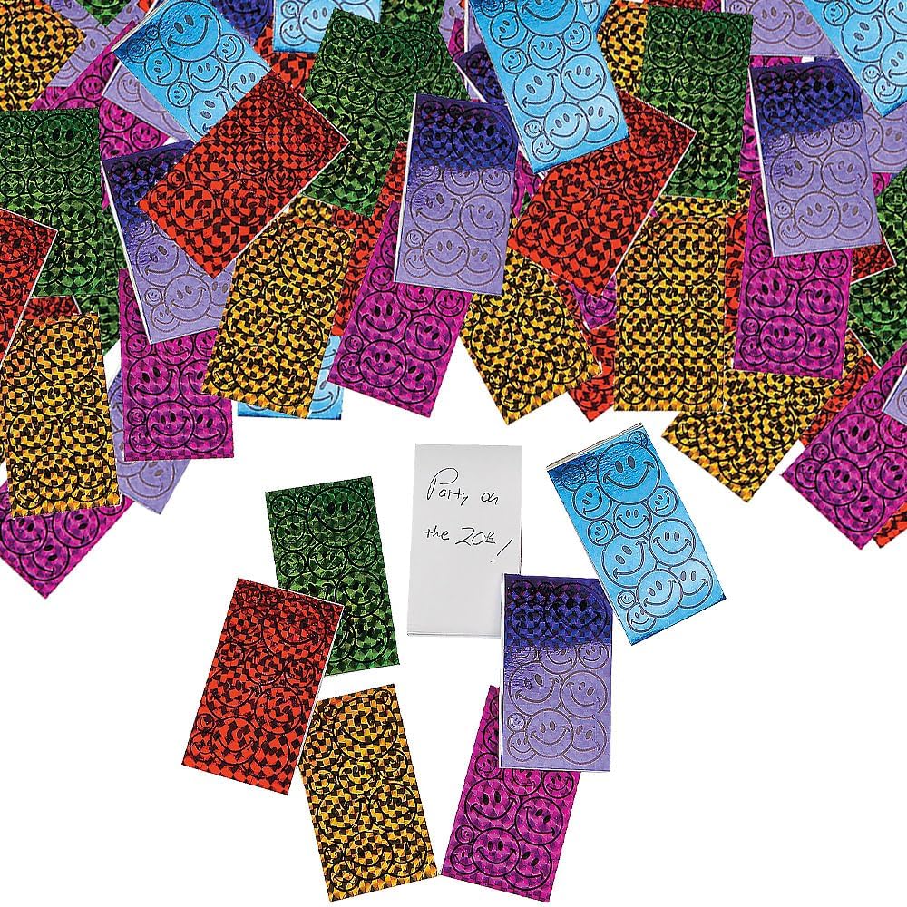 Fun Express - Smile Face Prism Notepads (6dz) - Stationery - Notepads - Notepads - 72 Pieces