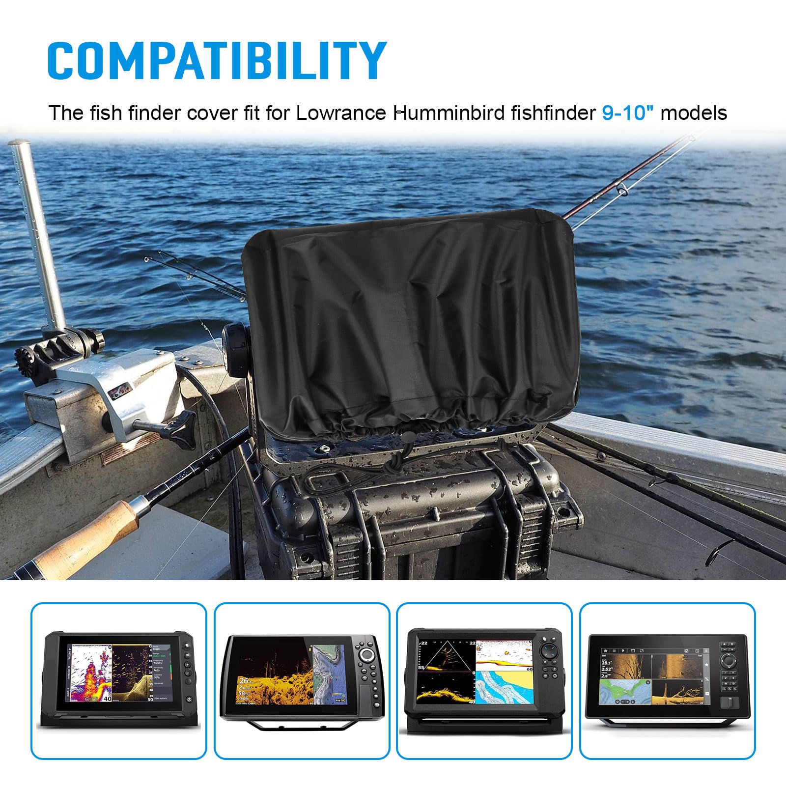 are lowrance fish finders waterproof Finder Cover Fit for Lowrance, Humminbird 9-10 inches Fishfinder, Depth Cover Protection for Hook Reveal to Protect Screen, Silver-Coated 210D Oxford Fabric, 1Pack : Sports & Outdoors Join Our Passionate Team| Default Category/Baits/Soft Baits/Craws With Autotuning your Eagle Length:42