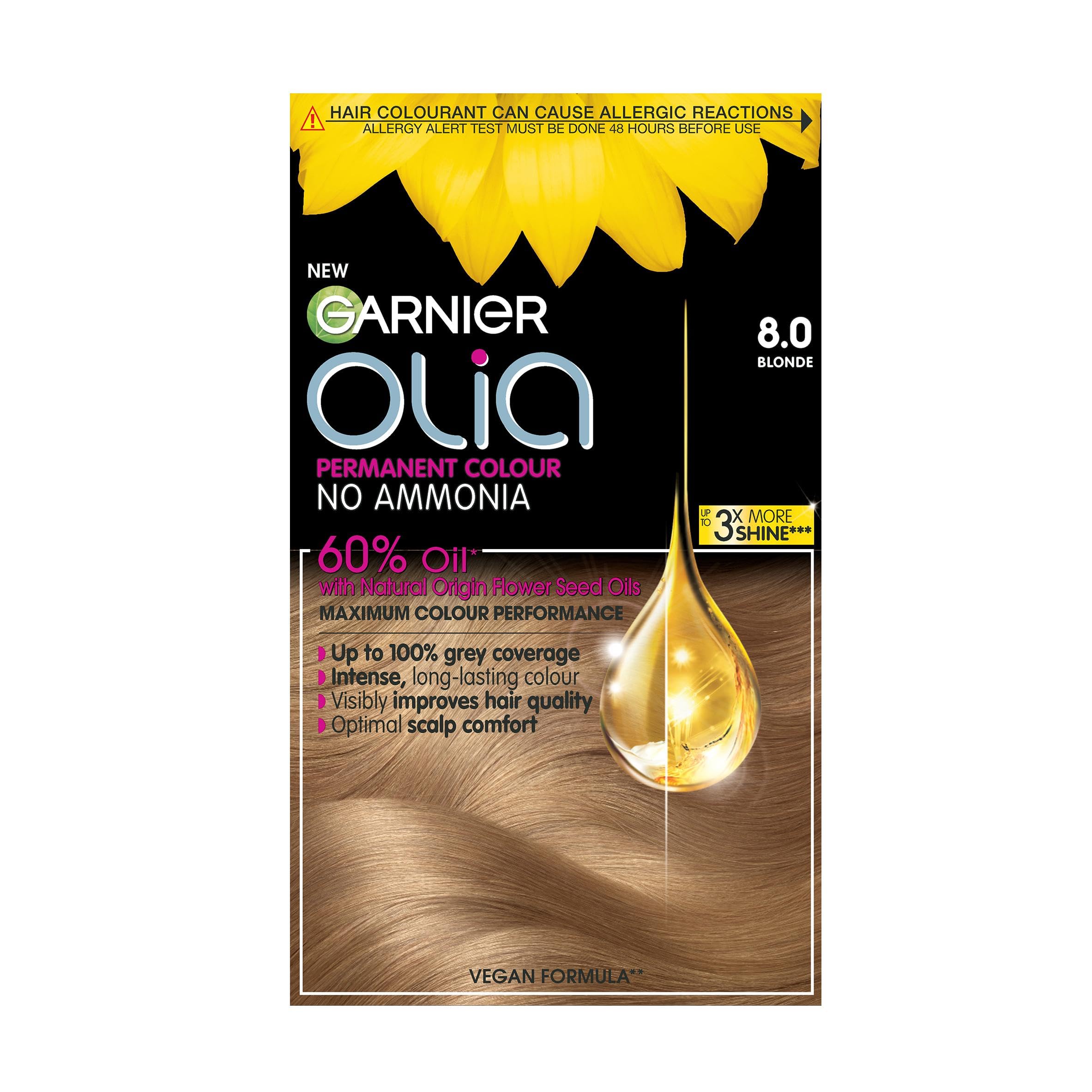 Garnier Olia Permanent Hair Colour 8.0 Blonde