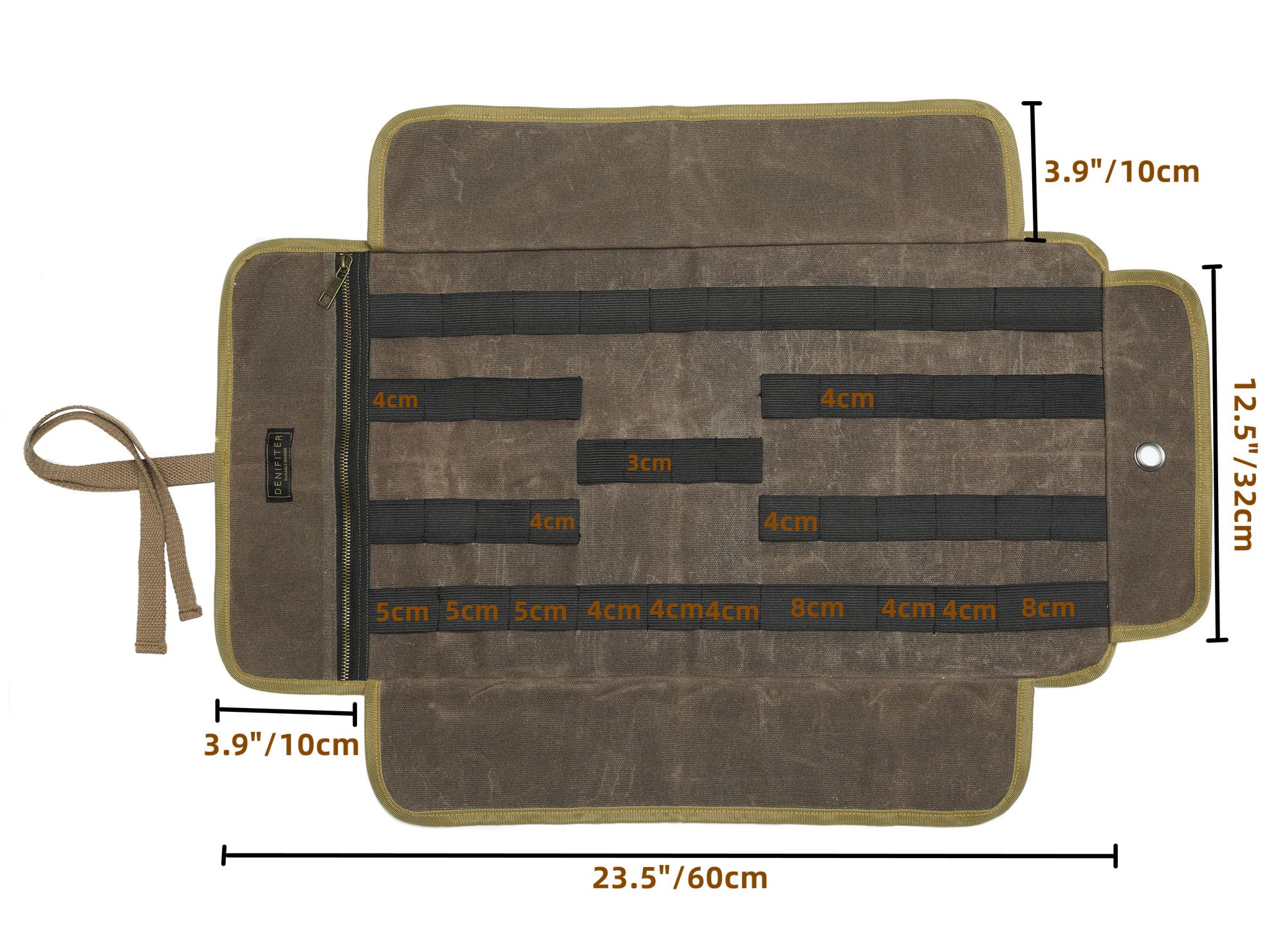 Tool Bag Up Organizer Bag, Heavy Duty 16Oz Waxed Canvas Wrench