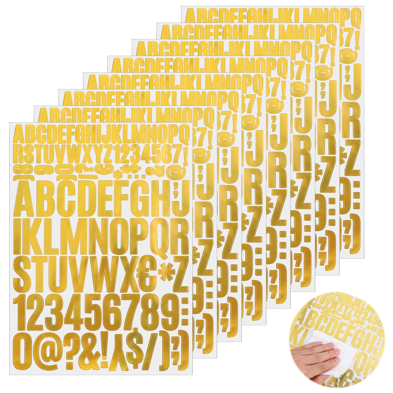 Autocollants En Tissu, Autocollants Feutrés Avec Lettres De L'alphabet