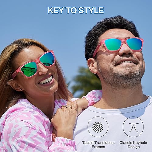 Miniatura 2 de Jefoo Gafas de sol deportivas polarizadas para mujeres y hombres, para correr, estilo retro, a la moda, protección UV400, sin enredos