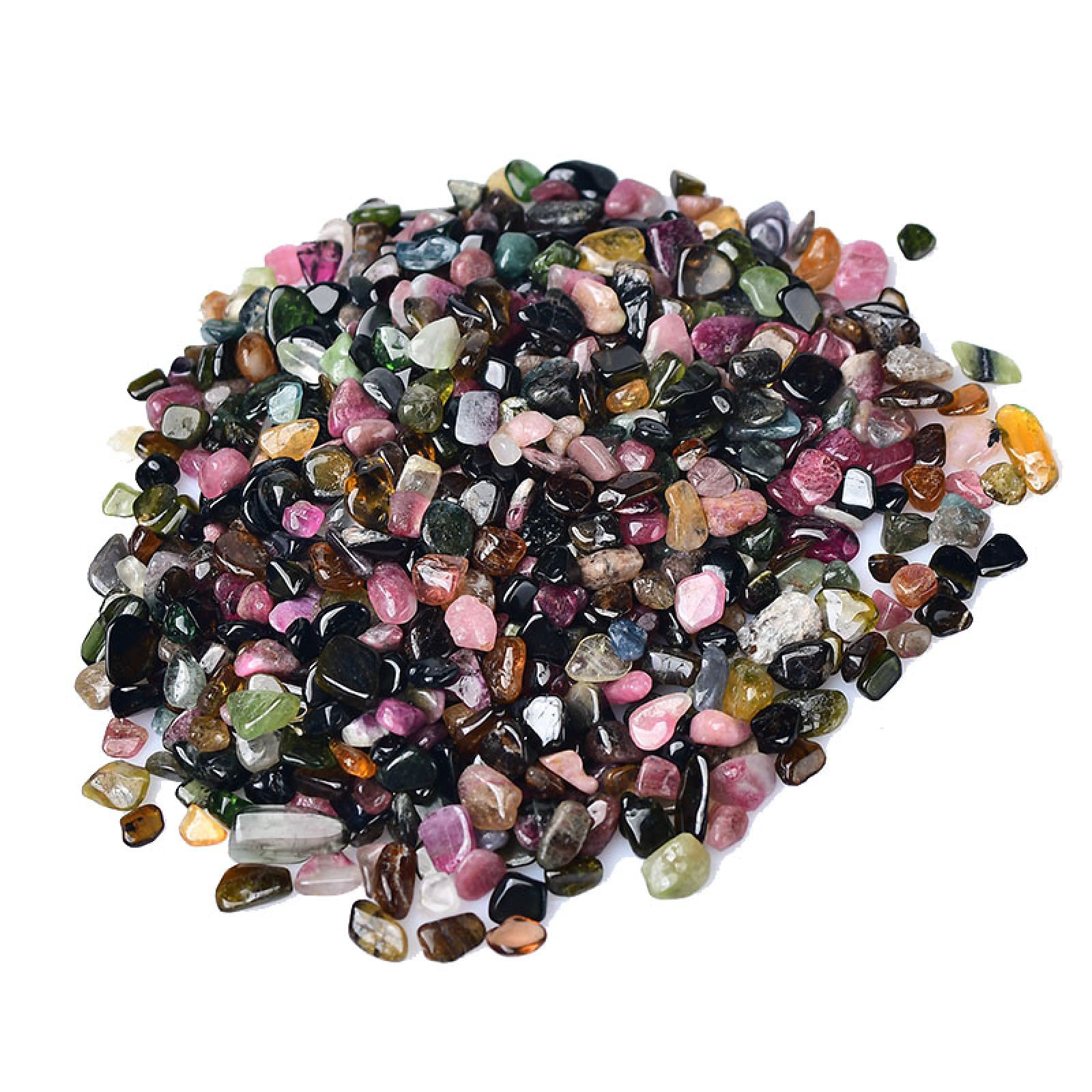 50 g de Gravier de Cristal Naturel coloré décor à la Maison coloré for Roche de Pierre d'aquarium, Tourmaline, 50 g Collecte à Domicile (Color : Tourmaline, Size : 80g)