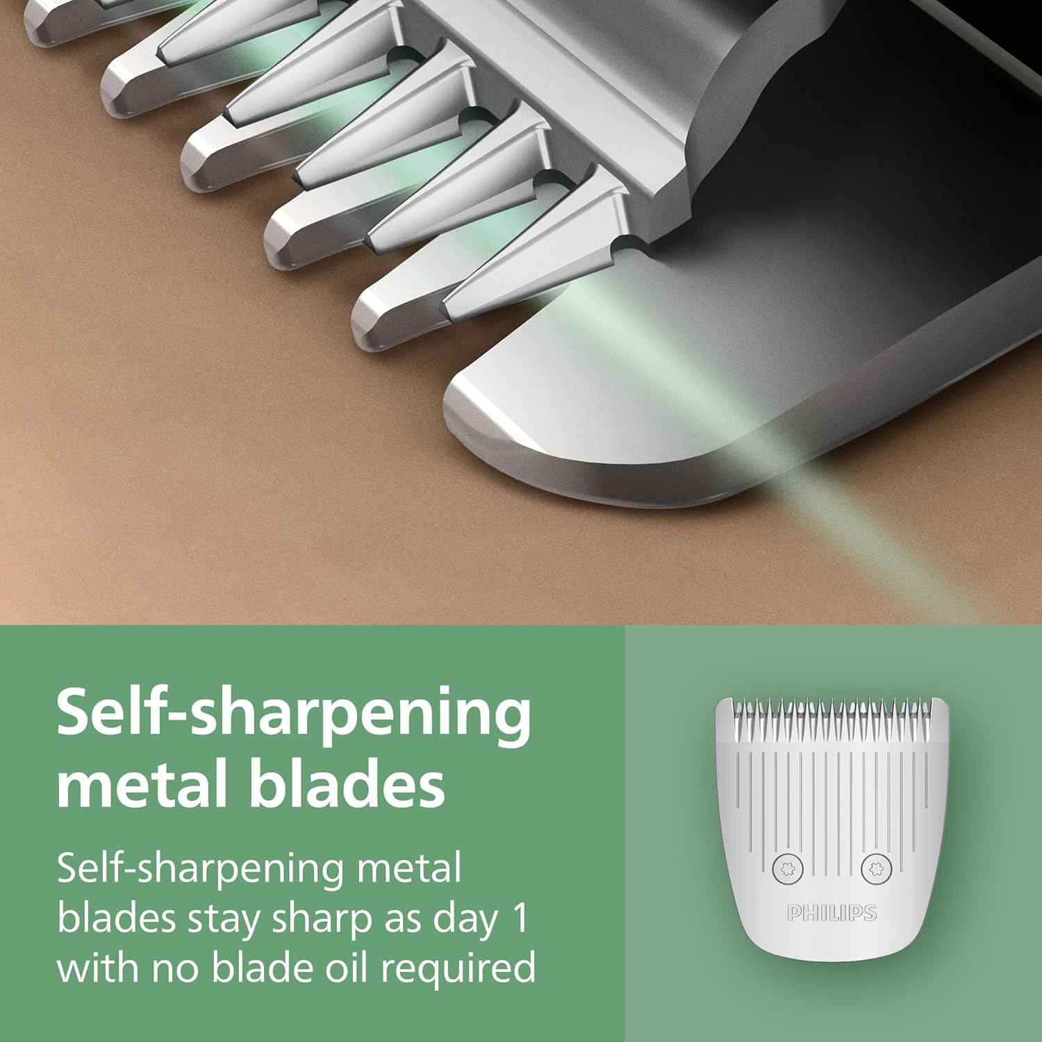 Philips Multigroom 3000 Series All-in-One 13-Piece Trimmer - Shaver and Clipper for Face, Head & Details, Self-sharpening Metal Blades, 8 Length Settings, Model MG3939/18 - Image 4