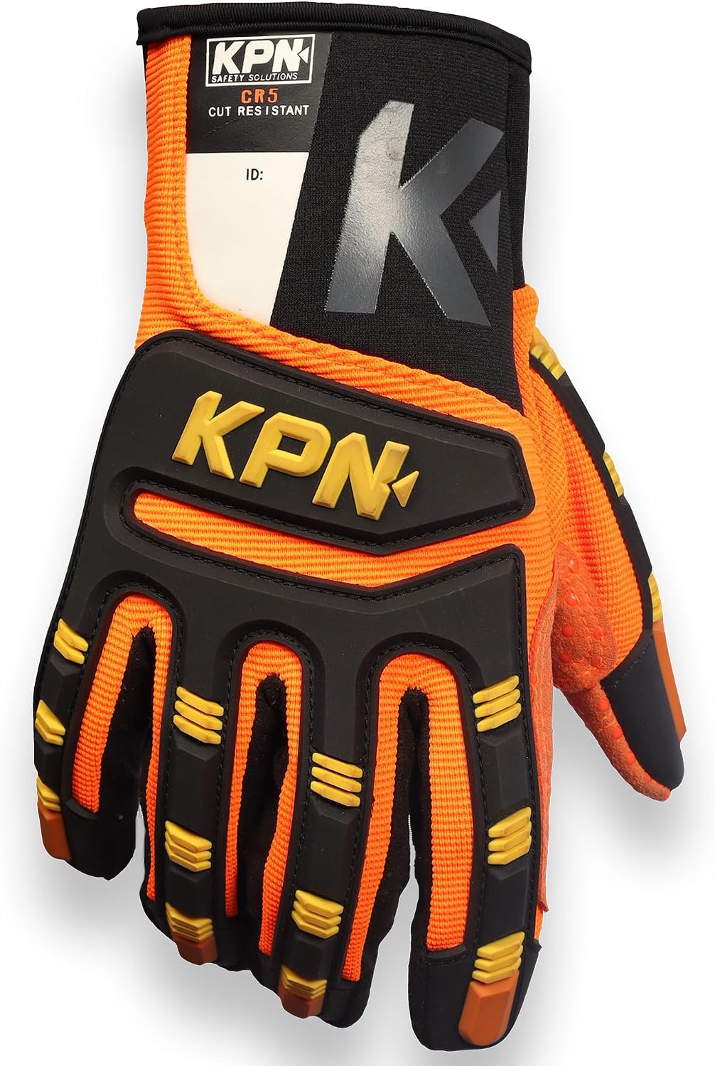 CR5 Work Gloves for Men & Women, Cut & Impact Resistant with Dotted Synthetic Palm Grip, for Mechanical & Heat Hazards
