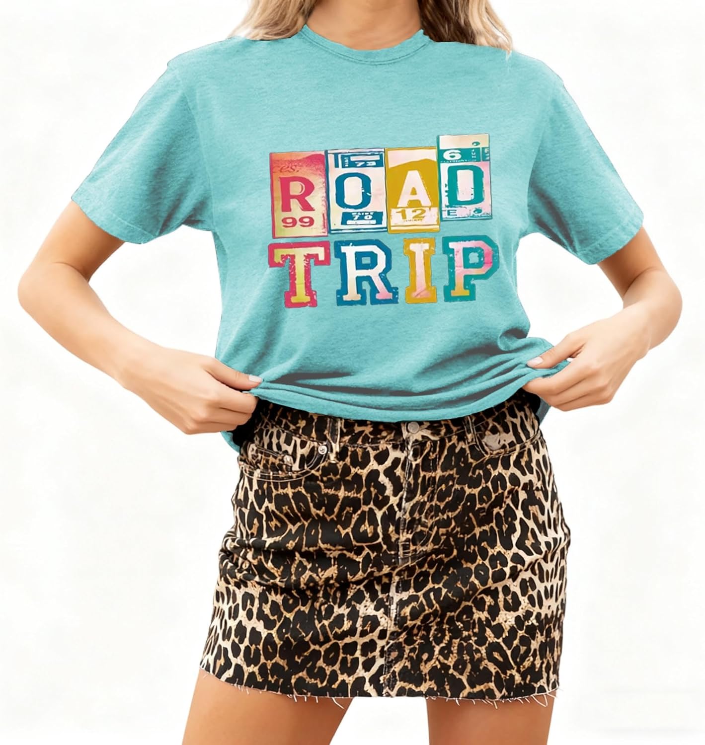 Adventure Shirts Sunrise Camping Hiking Activewear Road Trip Nature Cactus Workout Tee Top - Image 2