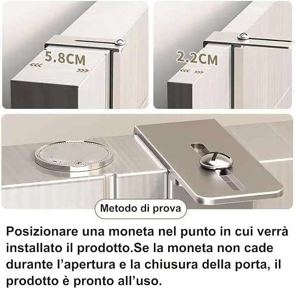 Appendiabiti da porta Regolabile,8 ganci,salvaspazio,da appendere,estremamente resistente - appendini da porta, ganci appendiabiti da porta, appendi abiti per porte (bianco) - 5