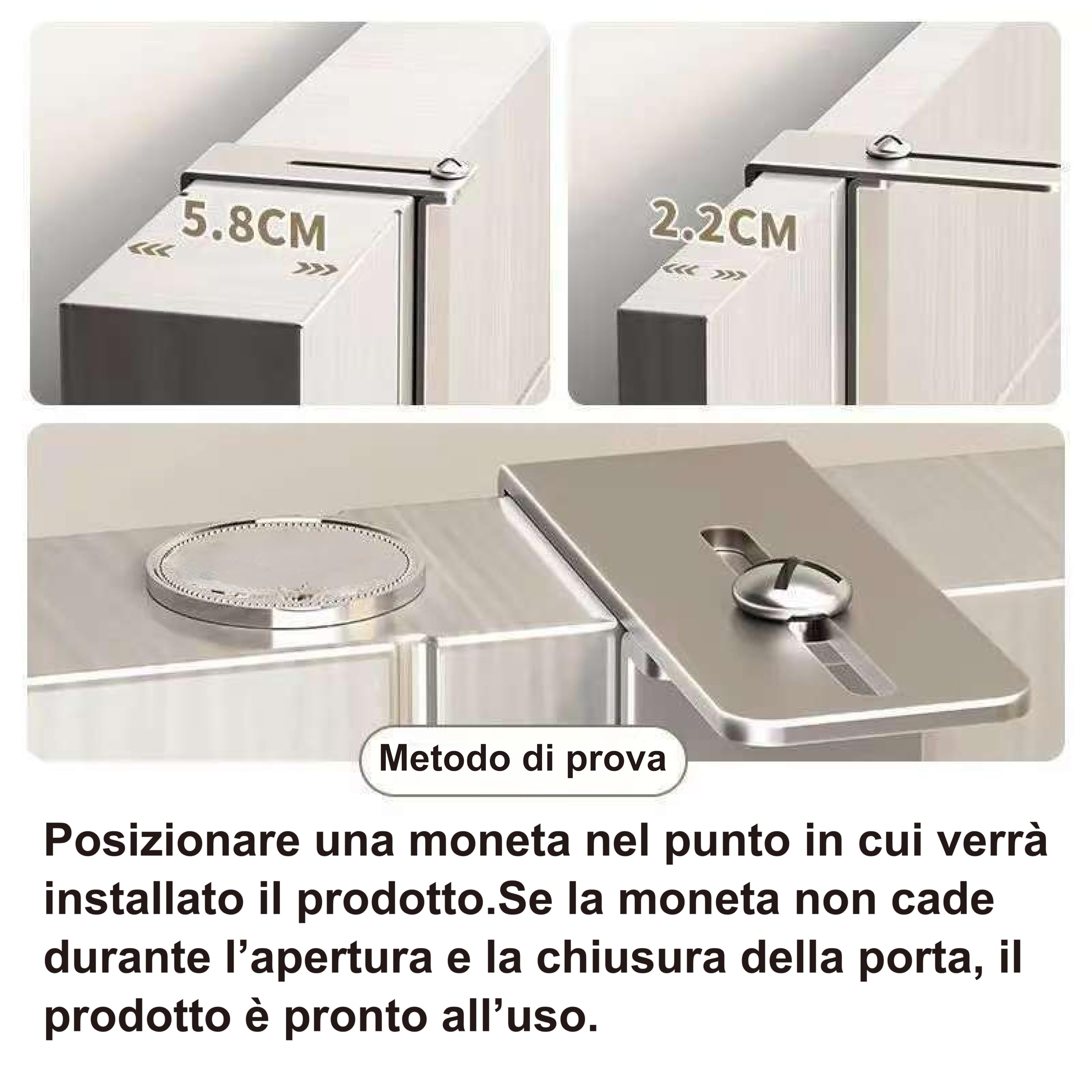 Appendiabiti da porta Regolabile,8 ganci,salvaspazio,da appendere,estremamente resistente - appendini da porta, ganci appendiabiti da porta, appendi abiti per porte (grigio) - 5