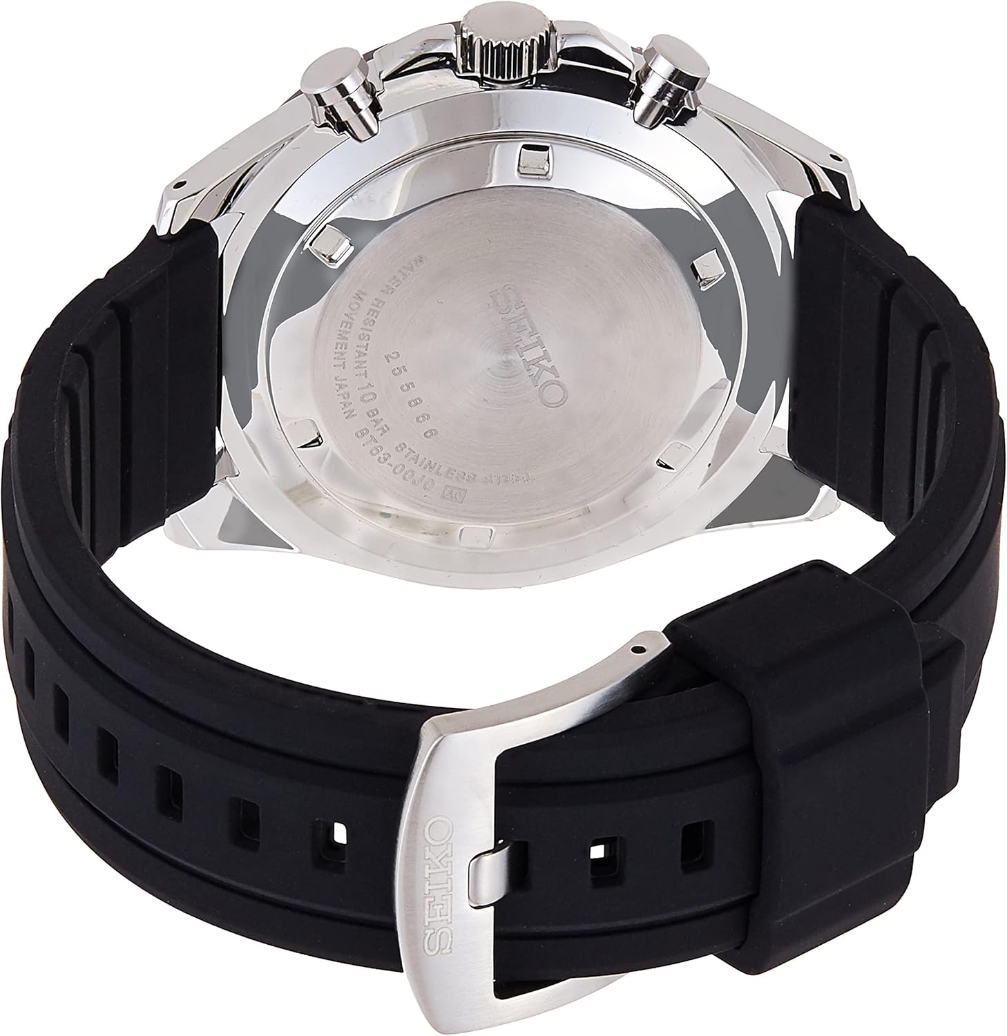 SEIKO SSB347 Watch for Men - Essentials - Quartz Chronograph, Tachymeter Black - SSB347 image 4 of 8 B07T1F99T6