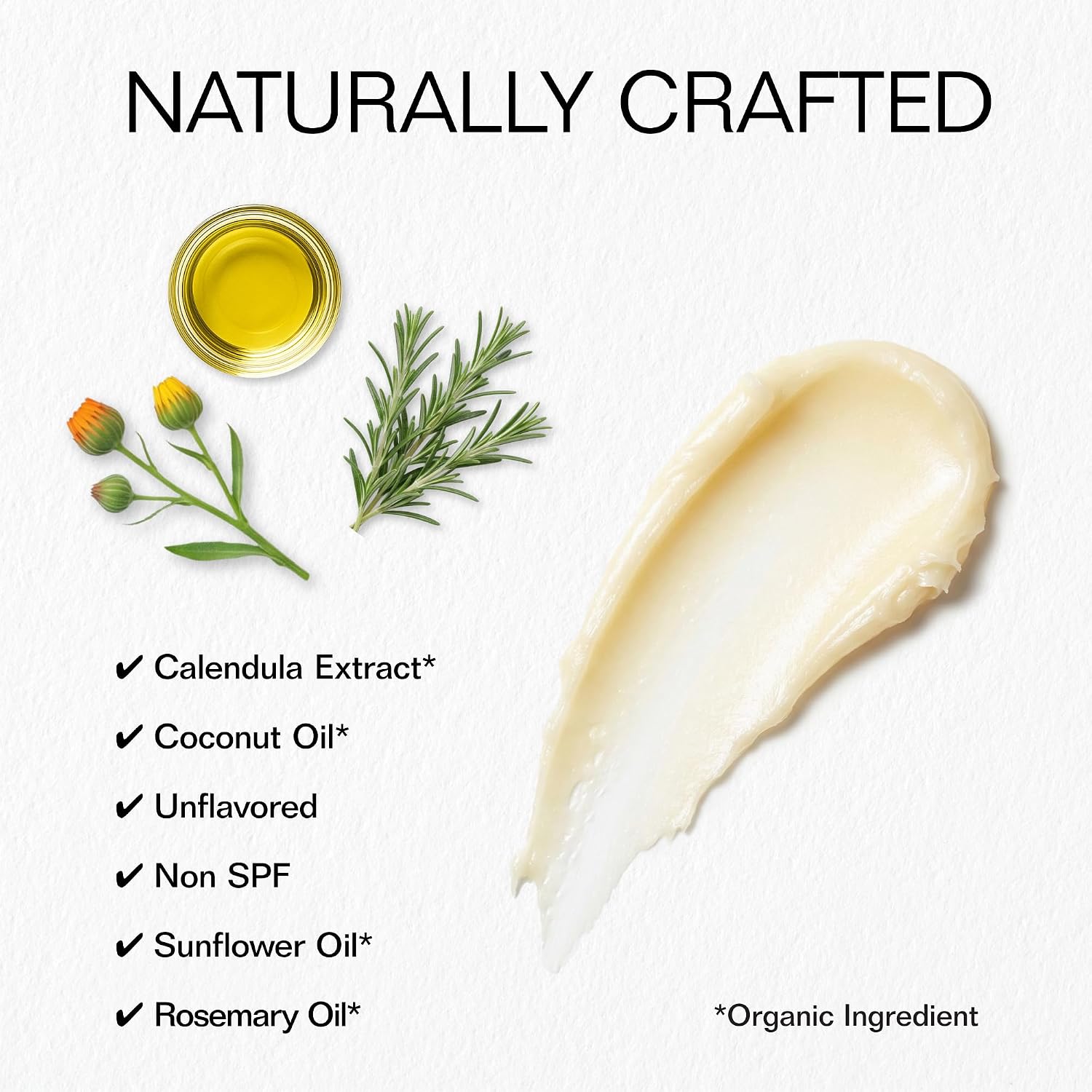 USDA Organic Unflavored Restoring Lip Balm, 0.15 oz image 5