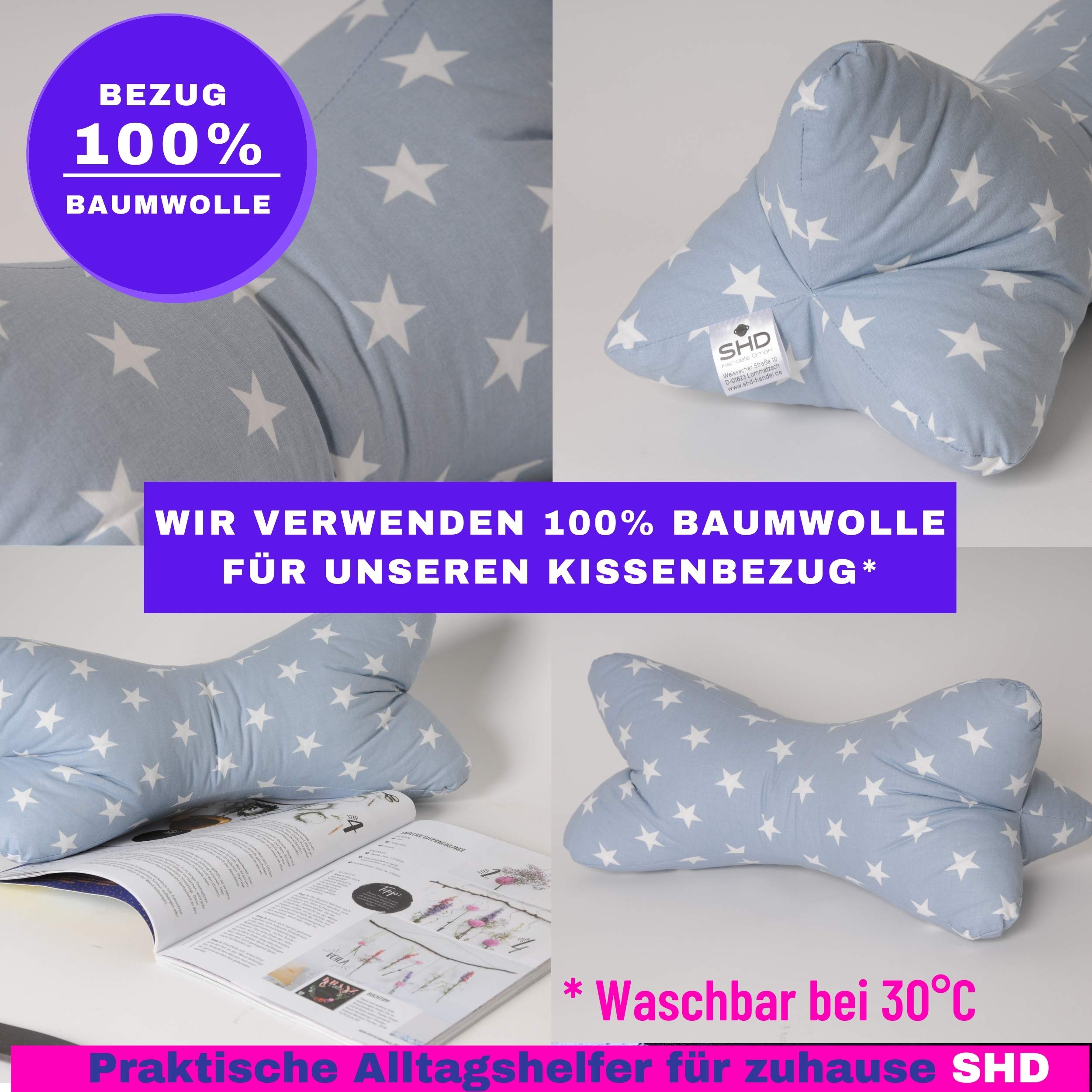 Cuscino A U Per Leggere E Giocare – Morbido, Ergonomico, 40x34x10 Cm, Perfetto Per Divano, Letto O Pavimento