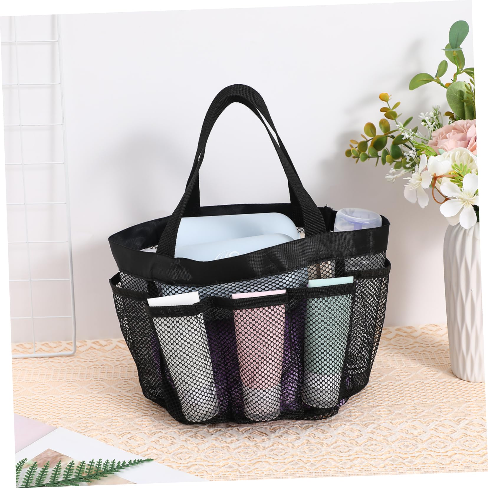 Healeved 3pezzi Borsa Da Spiaggia in Rete Borsa Rete Per Mare Leggera e Grande Capacità Resistente e Versatile Per Vacanze Al Mare e Gite in Piscina