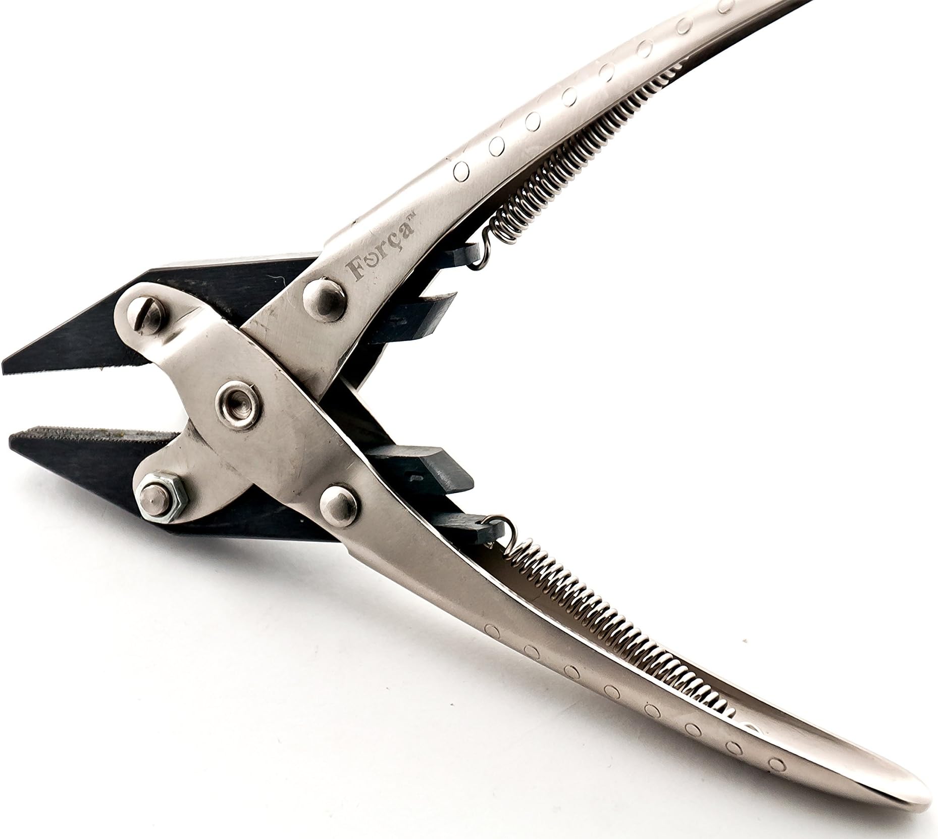 Forca RTGS-285-SR160 Jewelry Parallel Action Flat Nose Pliers Serrated Jaws 5.50" - 160mm
