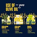 Jivo Extra Light Olive Oil 1 Litre (Pack of 2) | Imported from Spain | MUFA-Rich Cooking Oil | Cholesterol & Trans Fat Free | High Smoke Point | Ideal for Indian Cooking, Frying, Roasting, Grilling, & Baking gallery image