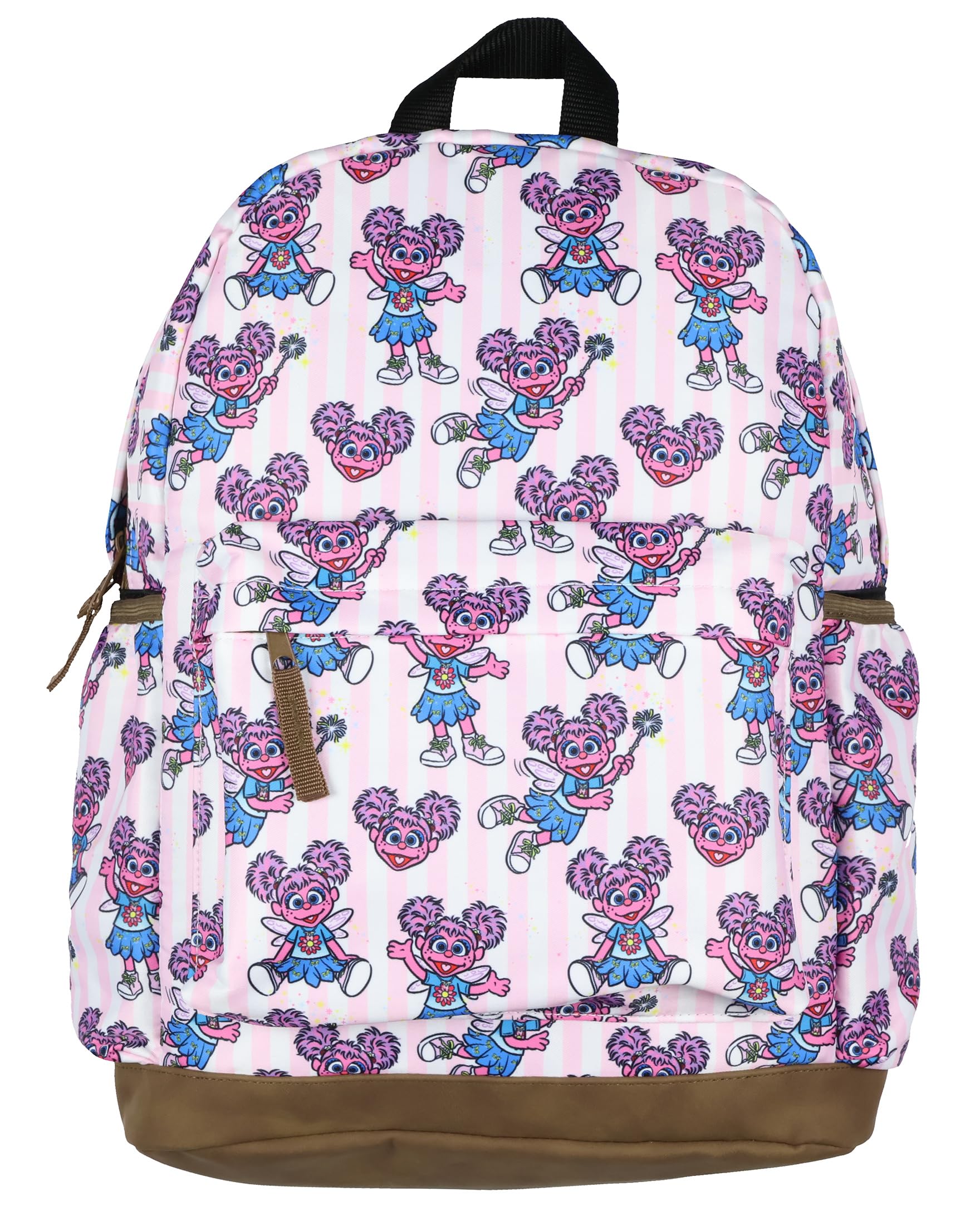 INTIMO Sesame Street Abby Cadabby - Mochila para niños de viaje y escuela con funda para laptop, correas acolchadas y bolsillos laterales