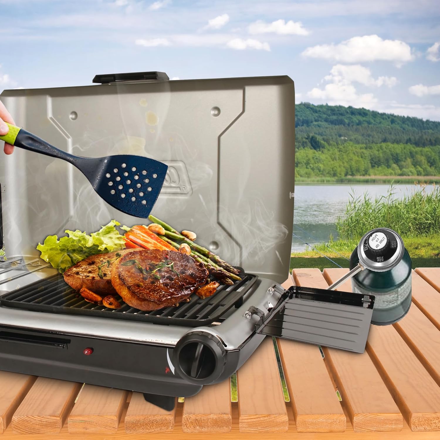 9924-5251 Regulator Assembly Replacement Parts for Coleman 9924 9924-A00 9924-A50 9924-700 2000000851 2000000958 Gas Grills, Pressure Regulator for Coleman 9924 Series Portable Grill Accessories