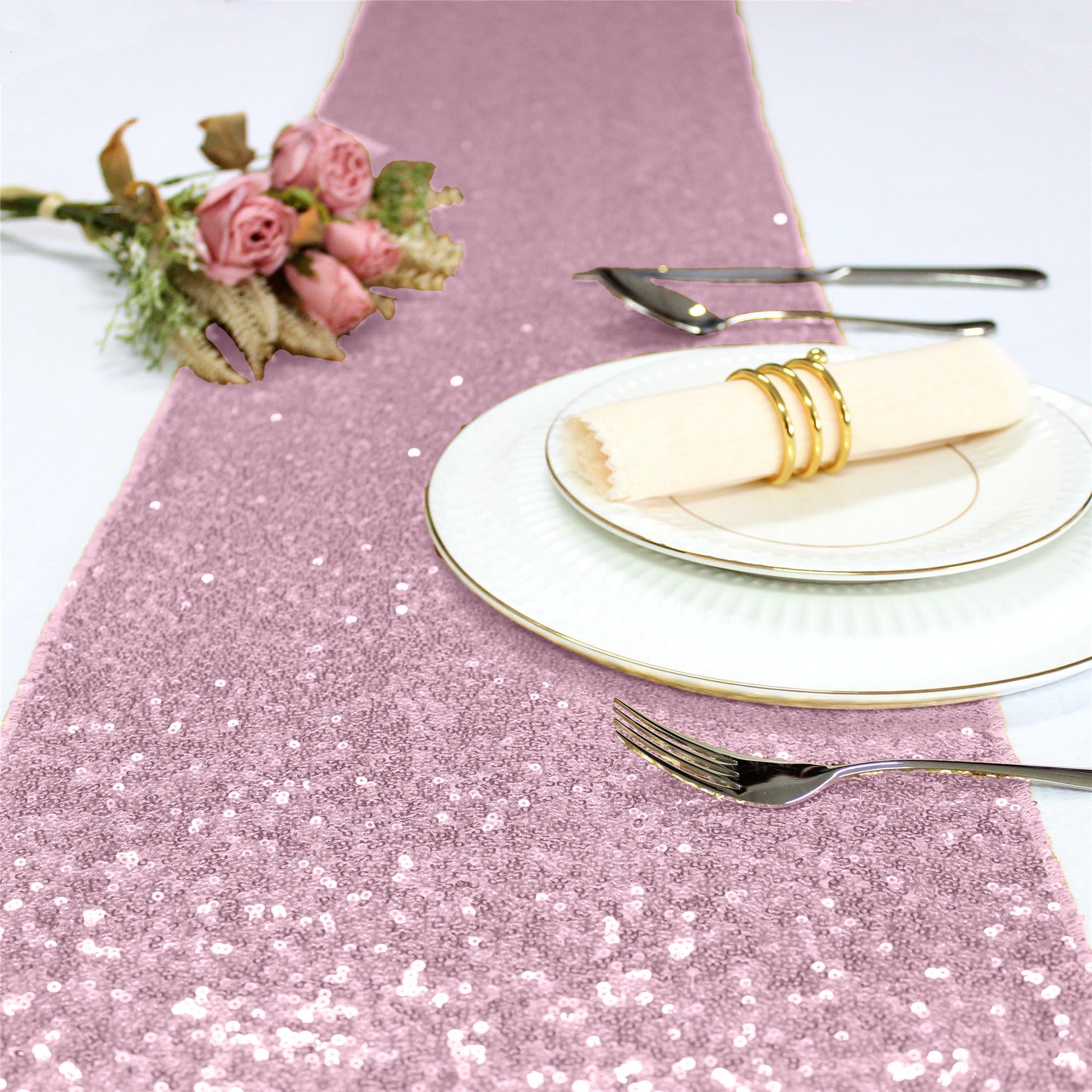 Elegant Event Essentials, Sequin Party Long Table Runner, for Spring Party Wedding, Reception, Banquet - Image 2