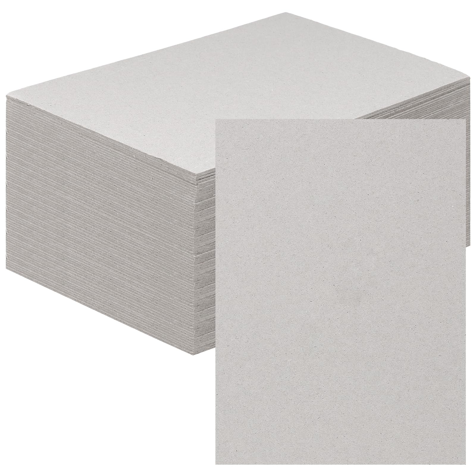 CHEUNGR A5 Greyboard 150 Sheets, 1000 Micron Grey Board Recycled Mount Backing Board for Craft, Model Making, Presentation & Decoration