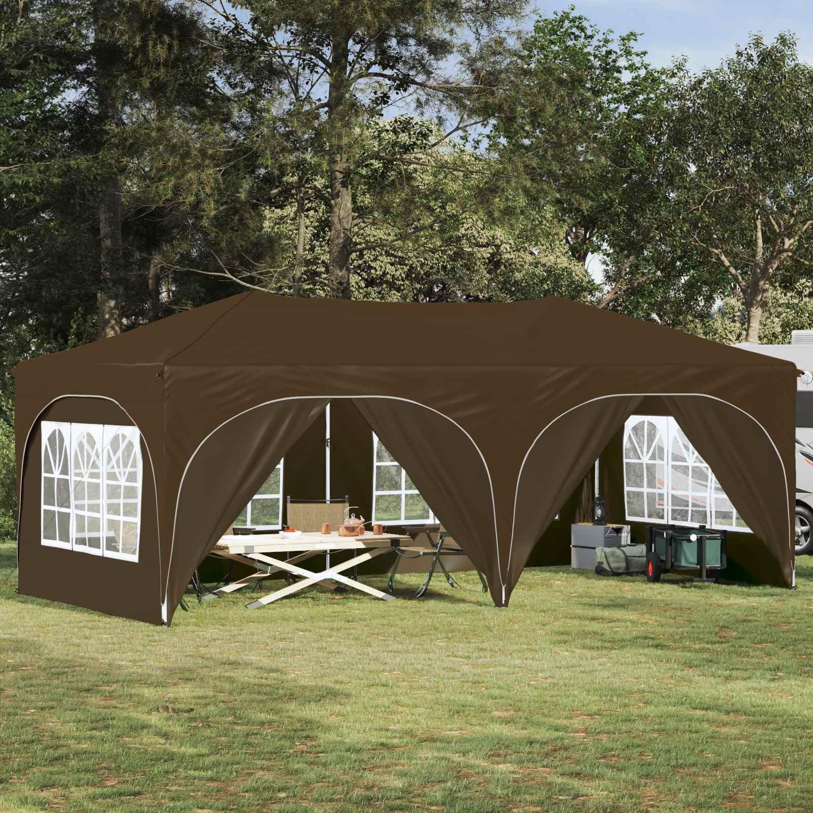 Składany namiot imprezowy 575 x 288 x 245 cm niebieski Oxford