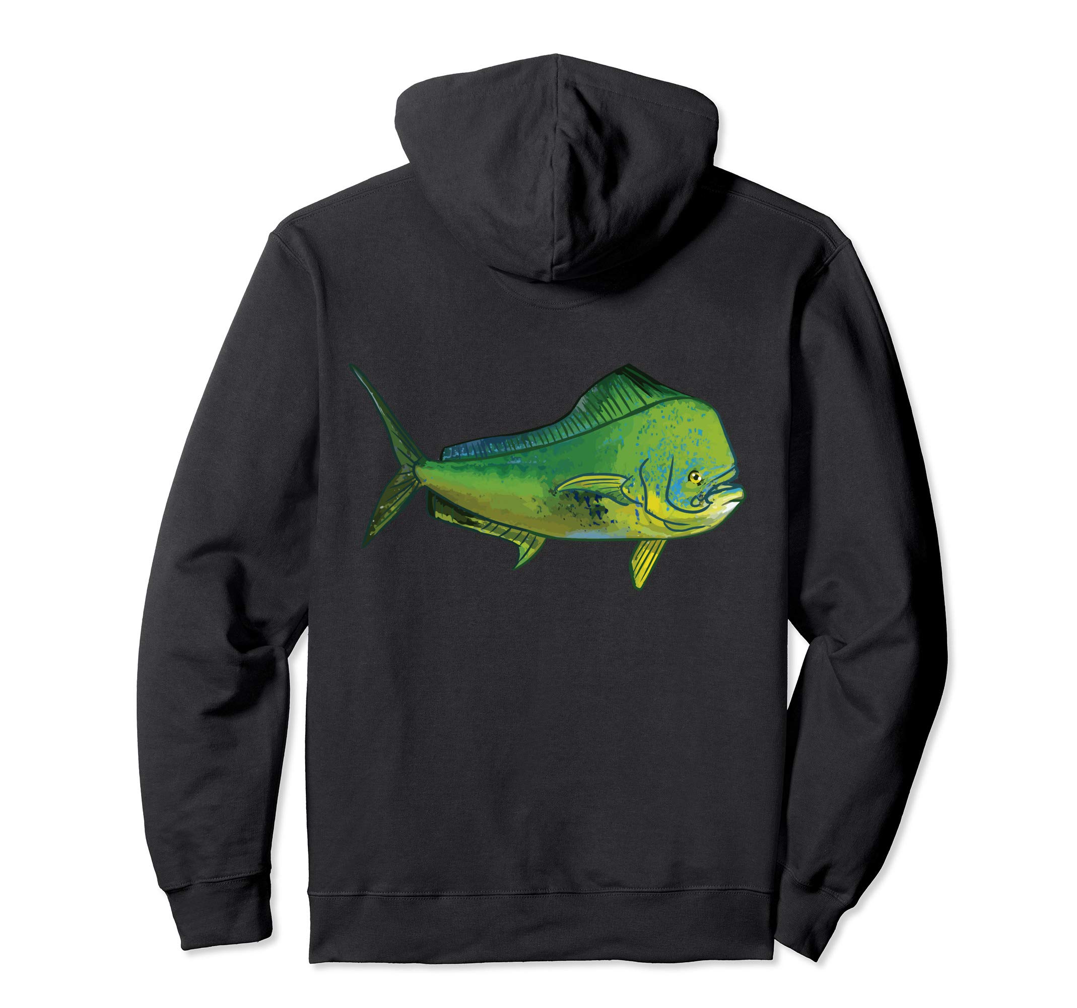 BACK PRINT Mahi Fishing | Dorado | Mahi Mahi Pullover Hoodie