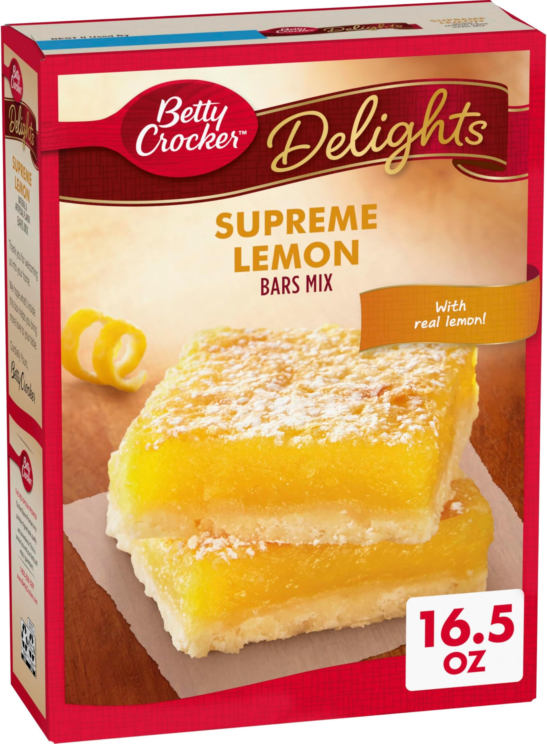 Delights Supreme Lemon Bars Mix, 16.5 oz.