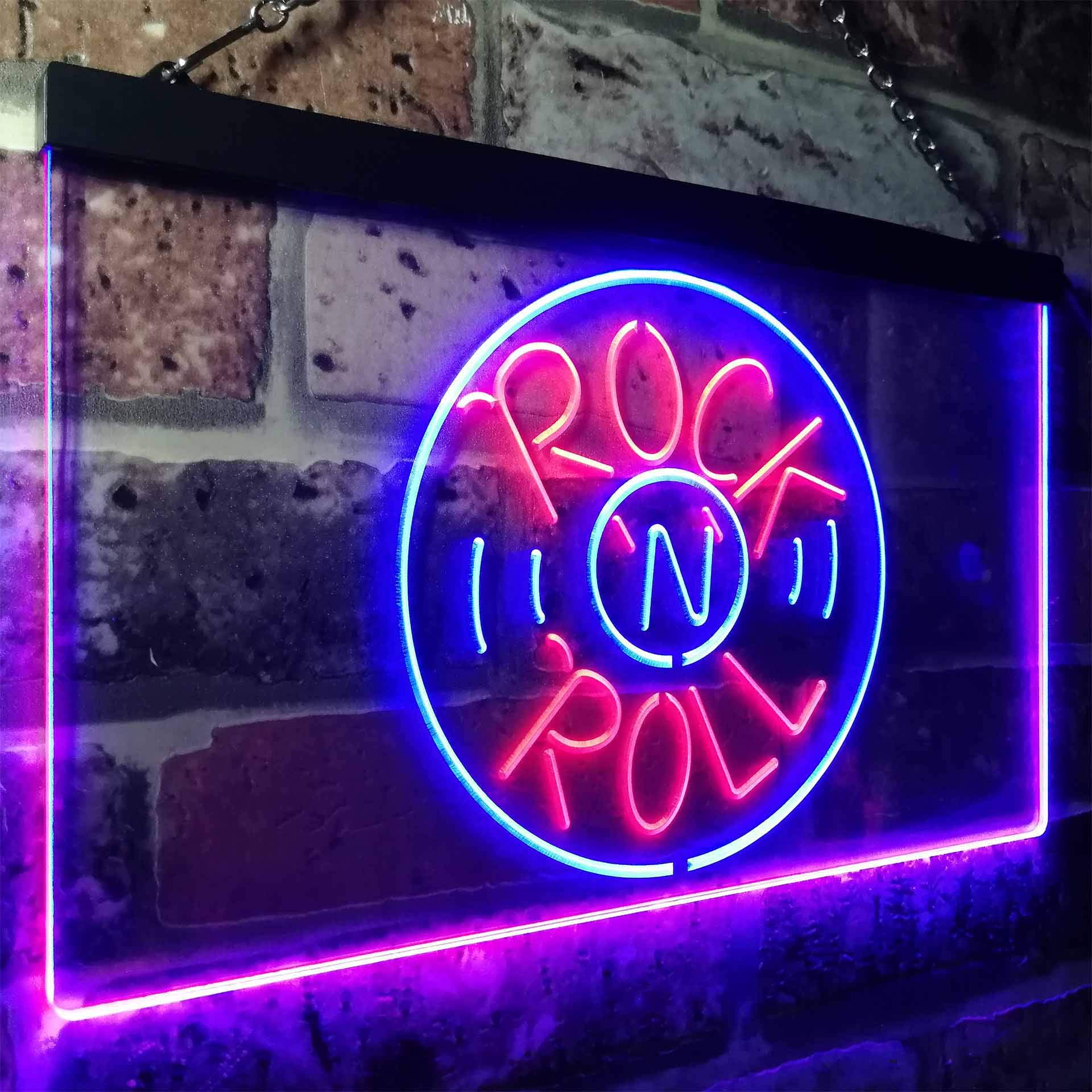 Amazon.co.jp: Rock and Roll Music Bar Illuminated Dual Color