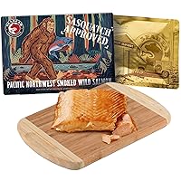 Vista 16 de SeaBear Trío de salmón ahumado de 18 onzas (3 x 6 onzas) - Filetes de regalo Wild Alaska Sockeye, Wild Alaska Sockeye, Wild Pink & Coho, estable