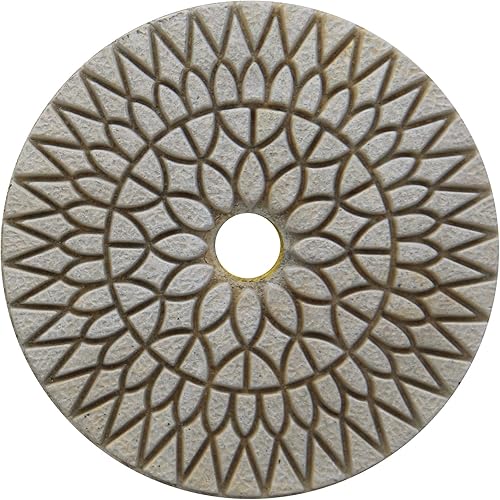 Miniatura 6 de Almohadillas de pulido de diamante húmedo flexibles de 4 pulgadas y 3 pasos para mármol de granito, juego de 3 piezas