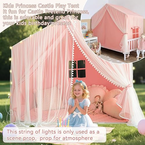 Vista 17 de Tienda de campaña para niños, tienda de campaña interior para niños y niñas, tienda de campaña de juegos para niños, tiendas de campaña para niños