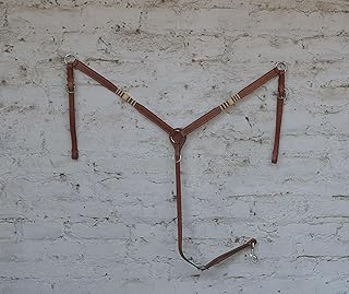 Leather Breast Collar Double Stitched Rawhide Braided Futurity Knot Breast Collar for Horses