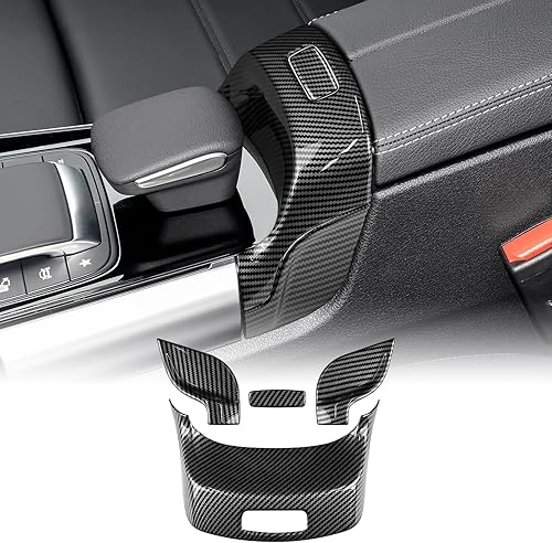 Caja de almacenamiento para reposabrazos de consola central, interruptor de botón, cubierta de panel para Mercedes-Benz GLB, accesorios internos