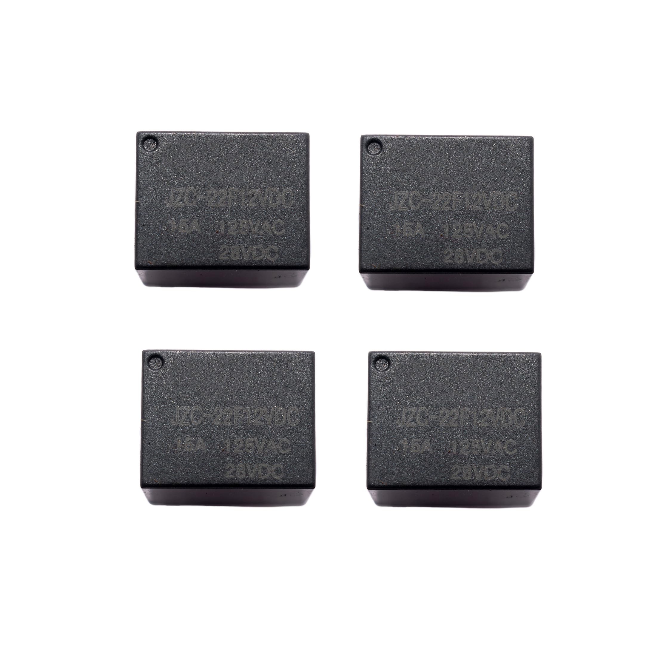 Ovicart 12v 15A Relay JZC-22F1 5 Pin Solder Type Pack of 4