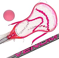 Franklin Sports Venom Kids Mini Lacrosse Stick & Ball Set - Youth Plastic Lax Stick for Beginners, Toddlers