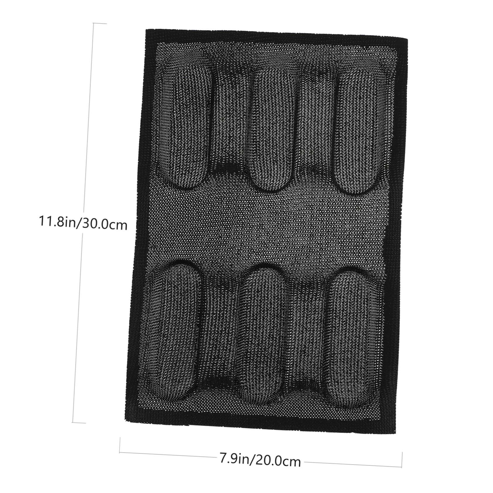 MAGICLULU Lot De 2 Moules À Antiadhésifs En Silicone Pour 6 Pains Plaque De Cuisson Respirante Noire