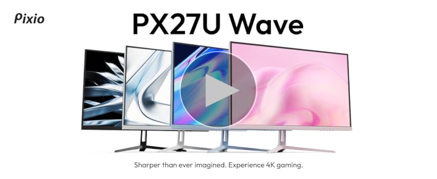 Pixio PX27U Wave ホワイト　スピーカー内蔵 PX27UWAVEW / ホワイト | 27インチ 160Hz 4K Fast IPSゲーミング
